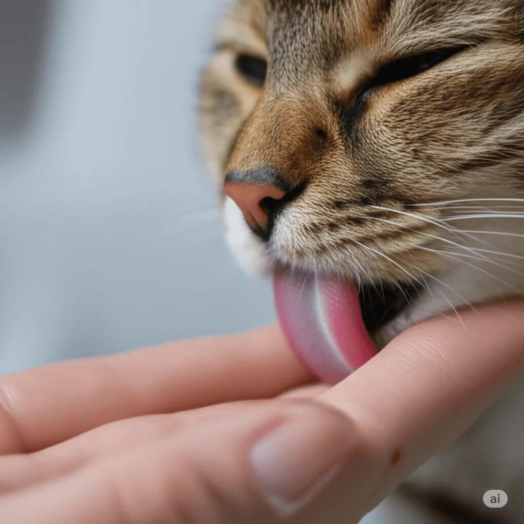 猫舐める行動