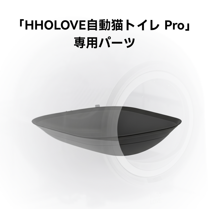 HHOLOVE TYpro自動洗浄猫用トイレ用シリコンパッド（ダークグレー）
