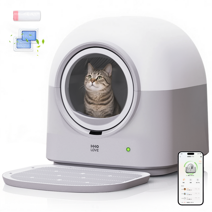 HHOLOVE 自動猫トイレ プロ ホワイト