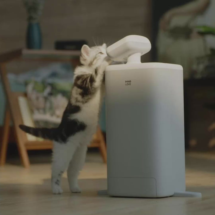 HHOLOVE O Sitter、AIカメラ付き自動猫用給餌器、2K HDビデオ