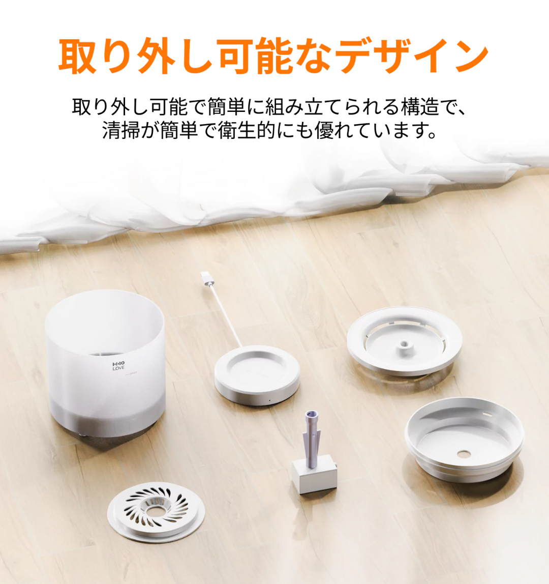 HHOLOVE 猫用ウォーターファウンテン
